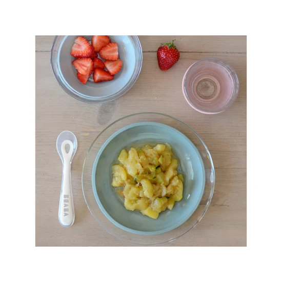 Üveg étkészlet tapadókorongokkal Eucalyptus Üveg étkészlet tapadókorongokkal Eucalyptus – Béaba
