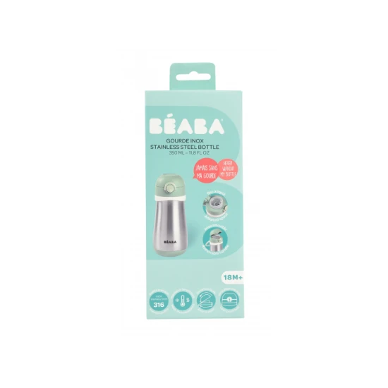 Hőszigetelt rozsdamentes pohár 350ml Sage Green Hőszigetelt rozsdamentes pohár 350ml Sage Green – Béaba