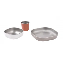 Rozsdamentes étkészlet 3 részes Terracotta Rozsdamentes étkészlet 3 részes Terracotta