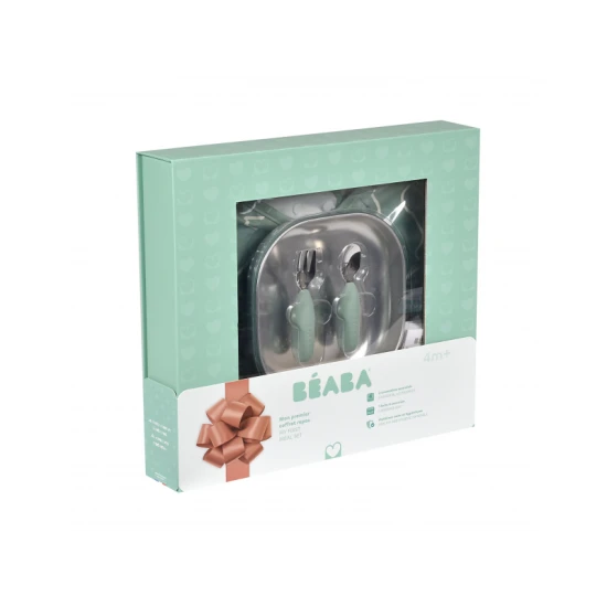 Étkészlet a legkisebbeknek Sage Green Étkészlet a legkisebbeknek Sage Green – Béaba