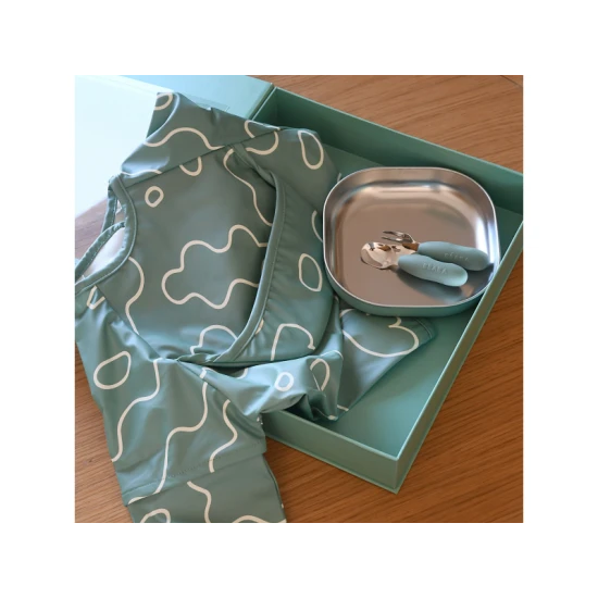 Étkészlet a legkisebbeknek Sage Green Étkészlet a legkisebbeknek Sage Green – Béaba