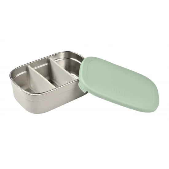 Rozsdamentes uzsonnás doboz Velvet Grey / Sage Green – Béaba
