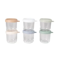 Üveg ételtárolók 6x 250 ml Natural
