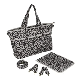 Pelenkázó táska XXL Leopard Clay