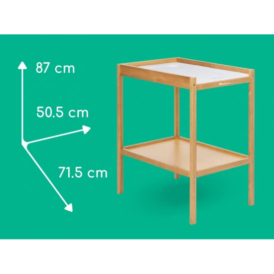 Pelenkázó asztal Daisy Natural Wood – BebeConfort 2699014210BC