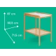 Pelenkázó asztal Daisy Natural Wood – BebeConfort 2699014210BC
