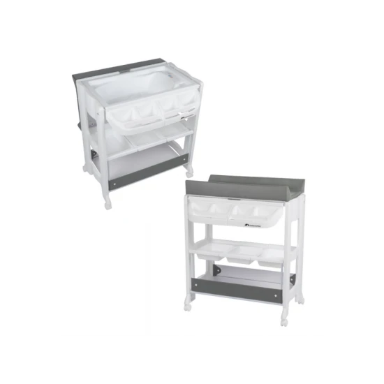 Pelenkázó asztal kádkával Rosie Mineral Grey – BebeConfort 2905085210BC