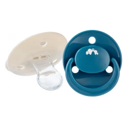 Szimmetrikus szilikon cumi Eco 2ks 0m+ Sand/Blue