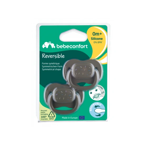 Szimmetrikus szilikon cumi 2ks 0m+ Green – BebeConfort 3104202360BC