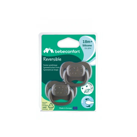 Szimmetrikus szilikon cumi 2ks 18m+ Green – BebeConfort 3104202410BC