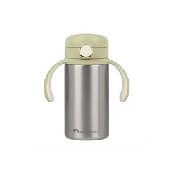 Hőszigetelt inox pohár szívószállal 280 ml Green