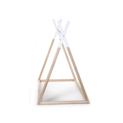 Tipi gyerekágy – sátorváz Natural White 70×140 cm