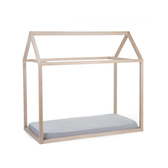 Childhome Natural 70×140 cm – Házikó gyerekágy-keret bükkből