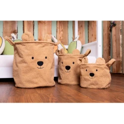 Játéktároló kosarak 3 db Teddy Beige 3 ks Játéktároló kosarak 3 db Teddy Beige 3 ks