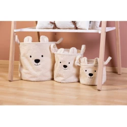 Játéktároló kosarak 3 db Teddy Off White 3 ks Játéktároló kosarak 3 db Teddy Off White 3 ks
