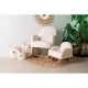 Childhome Teddy Off White 3 ks – 3 db plüss Teddy tárolókosár szett