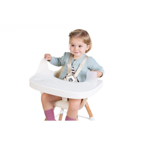 Childhome White – ABS tálca szilikon alátéttel az Evolu etetőszékhez
