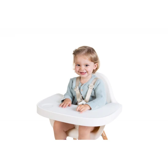 Childhome White – ABS tálca szilikon alátéttel az Evolu etetőszékhez