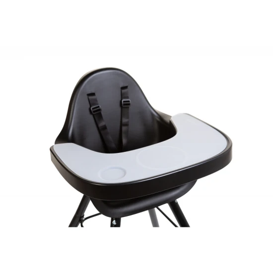 Childhome Black – ABS tálca szilikon alátéttel az Evolu etetőszékhez