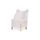 Gyerek fotel Teddy Off White Childhome Off White – gyerek fotel plüss huzattal