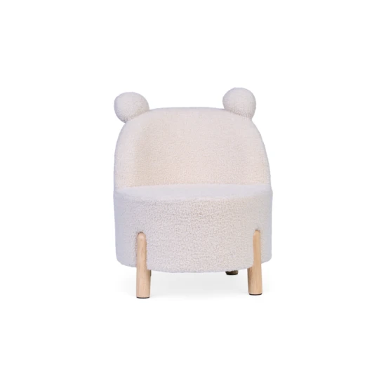Gyerek fotel Teddy Off White Childhome Off White – gyerek fotel plüss huzattal