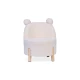 Gyerek fotel Teddy Off White Childhome Off White – gyerek fotel plüss huzattal