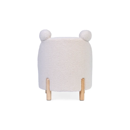 Gyerek fotel Teddy Off White Childhome Off White – gyerek fotel plüss huzattal