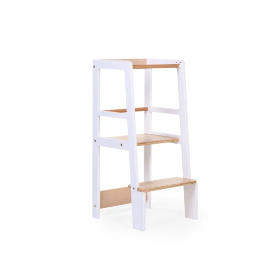 Tanulótorony White Natural Childhome White Natural – fa tanulótorony gyerekeknek