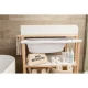 Pelenkázó pult káddal White Natural Childhome White Natural – pelenkázó pult fürdetőkáddal
