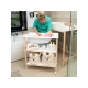 Pelenkázó pult káddal White Natural Childhome White Natural – pelenkázó pult fürdetőkáddal