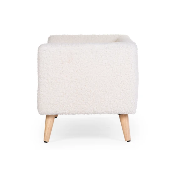 Gyerek kanapé Teddy Off White Childhome Off White – gyerek kanapé plüss huzattal