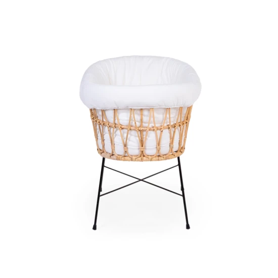 Childhome kovové nohy Jersey Ecru – rattan mózeskosár matraccal