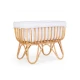 Rattan mózeskosár Jersey Off White Childhome Jersey Off White – rattan mózeskosár matraccal