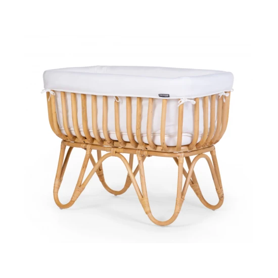 Rattan mózeskosár Jersey Off White Childhome Jersey Off White – rattan mózeskosár matraccal