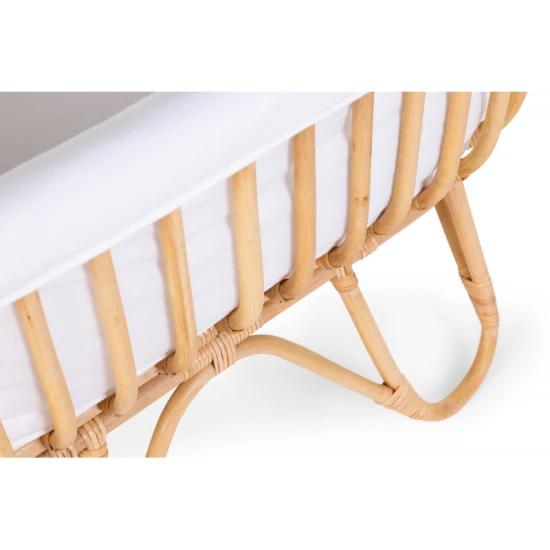 Rattan mózeskosár Jersey Off White Childhome Jersey Off White – rattan mózeskosár matraccal