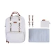 Pelenkázó hátizsák Family Club Off White Childhome Family Club Off White – pelenkázó hátizsák 40×30×16 cm