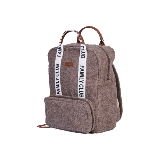 Childhome Family Club Signature Teddy Soft Brown – pelenkázó hátizsák 40×30×16 cm