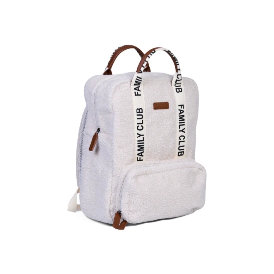 Pelenkázó hátizsák Family Club Signature Teddy Off White Childhome Family Club Signature Teddy Off White – pelenkázó hátizsák 40×30×16 cm