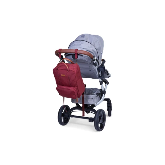 Pelenkázó hátizsák Family Club Signature Urban Burgundy Childhome Family Club Signature Urban Burgundy – pelenkázó hátizsák 40×30×16 cm