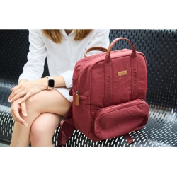 Pelenkázó hátizsák Family Club Signature Urban Burgundy