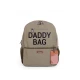 Childhome Daddy Bag Canvas Khaki – pelenkázó hátizsák apukáknak