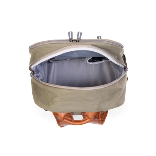 Childhome Daddy Bag Canvas Khaki – pelenkázó hátizsák apukáknak