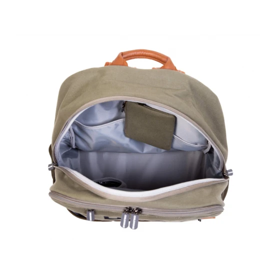 Childhome Daddy Bag Canvas Khaki – pelenkázó hátizsák apukáknak