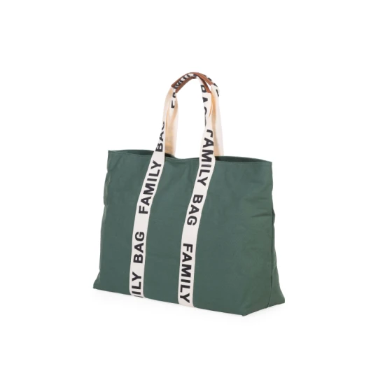 Utazótáska Family Bag Canvas Green Childhome Family Bag Canvas Green – utazótáska 55×40×18 cm