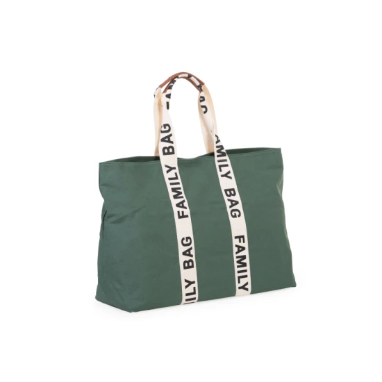Utazótáska Family Bag Canvas Green Childhome Family Bag Canvas Green – utazótáska 55×40×18 cm