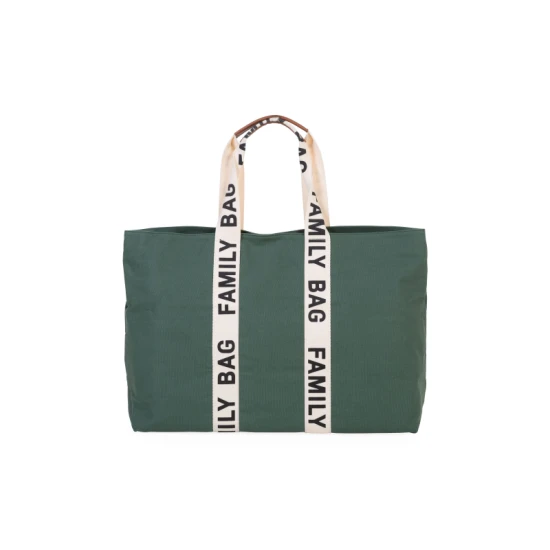 Utazótáska Family Bag Canvas Green Childhome Family Bag Canvas Green – utazótáska 55×40×18 cm