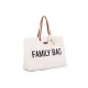 Childhome Family Bag Teddy Off White – utazótáska 55×40×18 cm