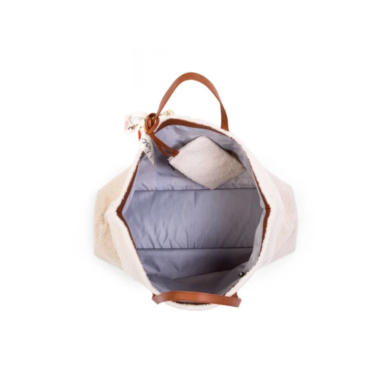 Childhome Family Bag Teddy Off White – utazótáska 55×40×18 cm