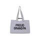 Utazótáska Grandpa Canvas Grey Childhome Grandpa Canvas Grey – utazótáska nagypapának 55×34×16 cm