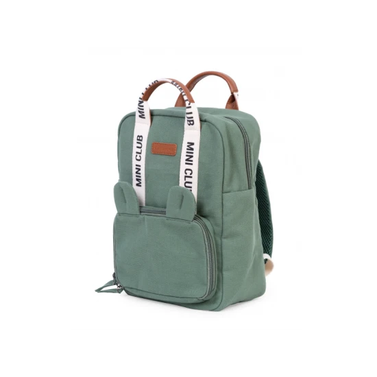 Childhome Mini Club Signature Green – gyerek hátizsák 3–5 éveseknek